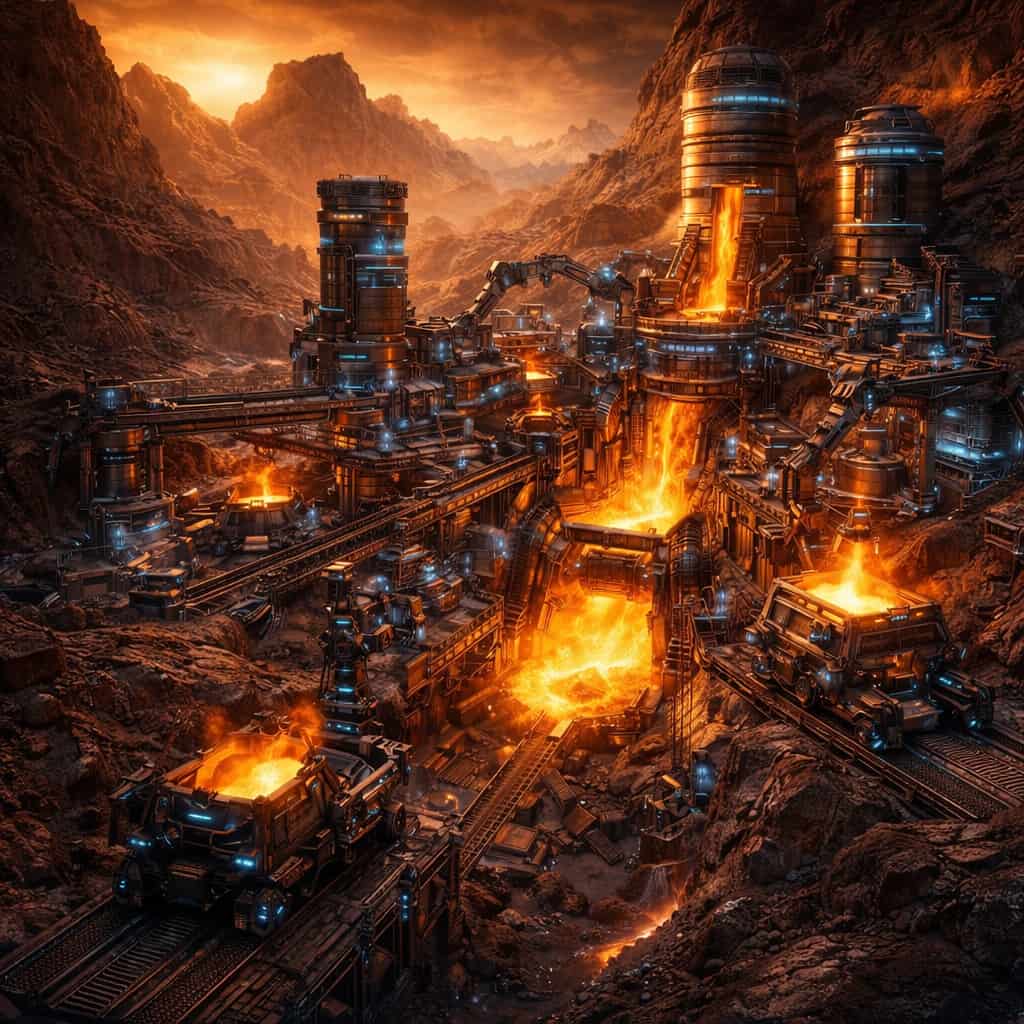 Mine de métal